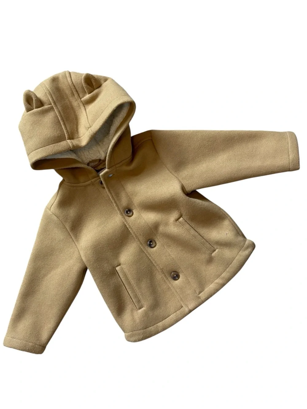 2T Old Navy Bear Ears Felt Jacket with Lined Hood